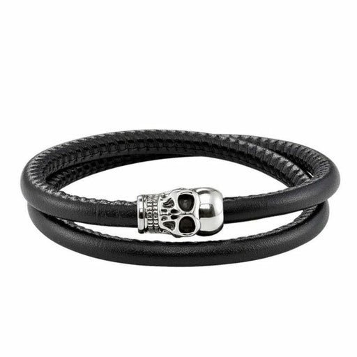 Unisex Βραχιόλια Thomas Sabo UB0010-825-11 Ασημί Μαύρο 15 cm