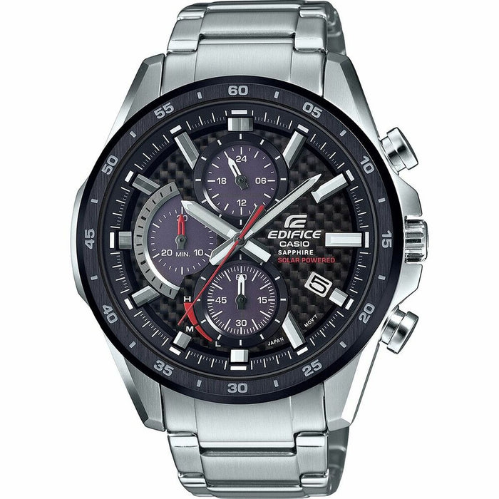 Ανδρικά Ρολόγια Casio EFS-S540DB-1AUEF Μαύρο Ασημί