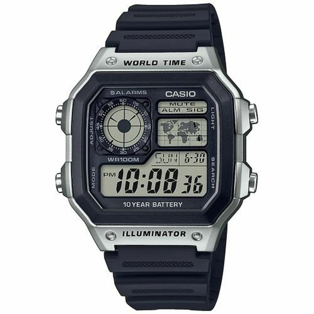 Ανδρικά Ρολόγια Casio AE-1200WH-1CVEF Μαύρο Γκρι (Ø 40 mm)