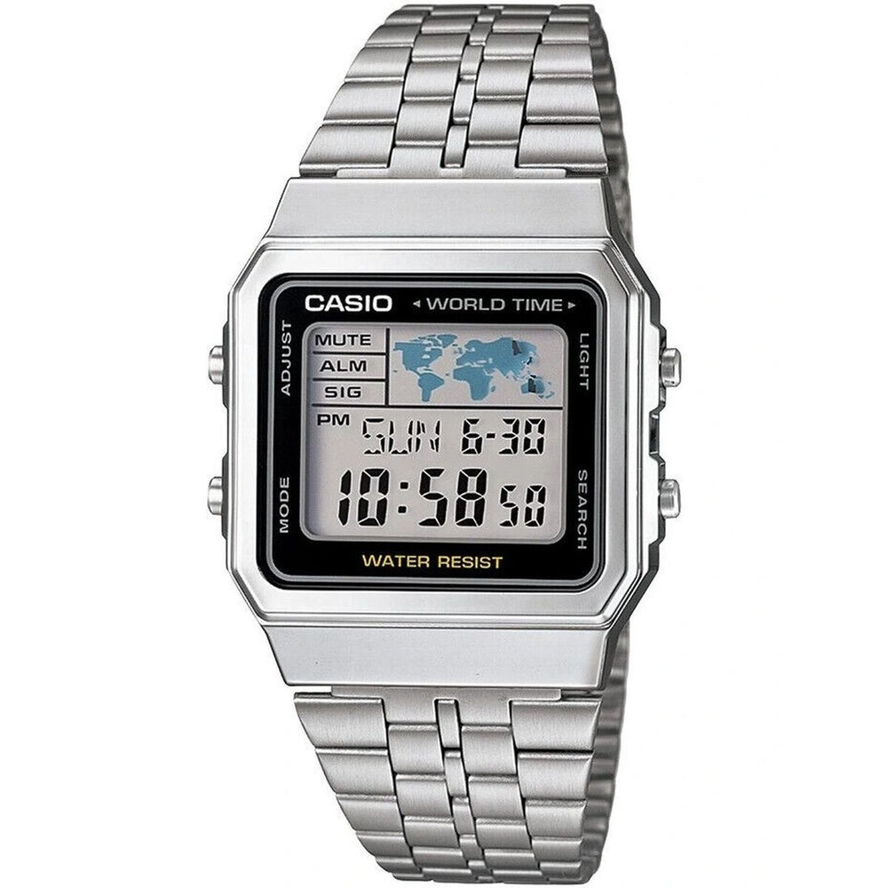 Unisex Ρολόγια Casio VINTAGE Μαύρο Ασημί (Ø 34 mm)