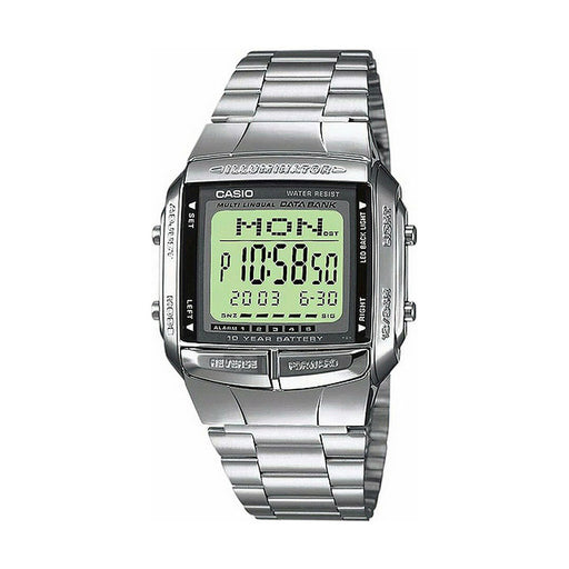 Ανδρικά Ρολόγια Casio DATABANK Ασημί (Ø 38 mm)