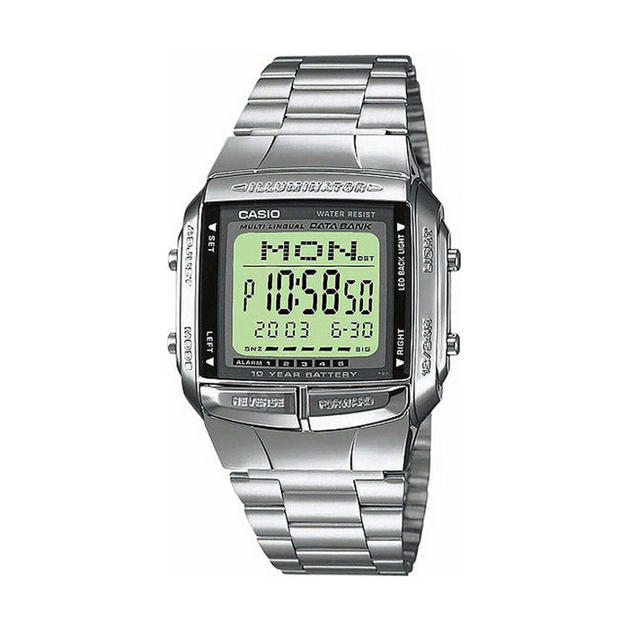 Ανδρικά Ρολόγια Casio DATABANK Ασημί (Ø 38 mm)