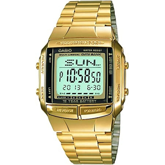 Ανδρικά Ρολόγια Casio DATABANK Χρυσό (Ø 38 mm)