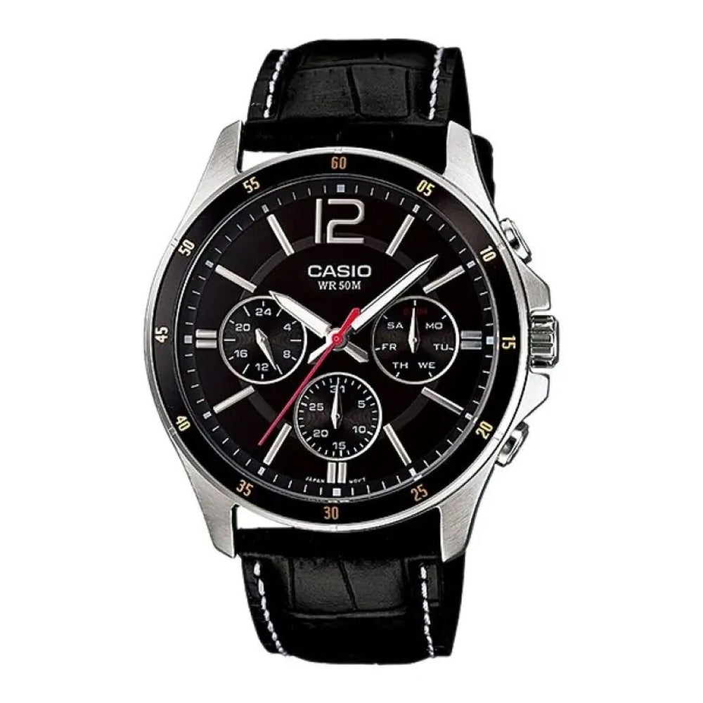 Ανδρικά Ρολόγια Casio ENTICER GENT Μαύρο (Ø 43 mm) (Ø 43,5 mm)