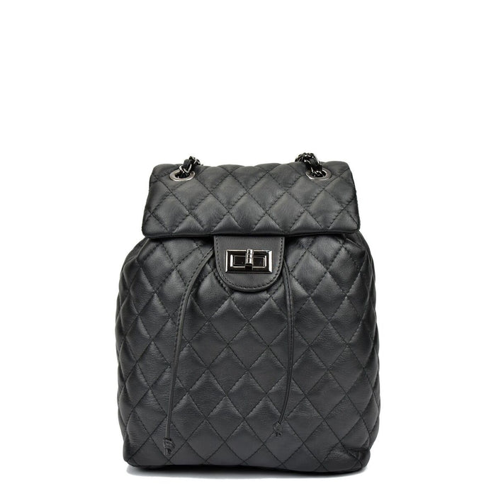 Σακίδιο Πλάτης Casual Anna Luchini SS22-AL-2165-NERO Μαύρο 22 x 32 x 11 cm