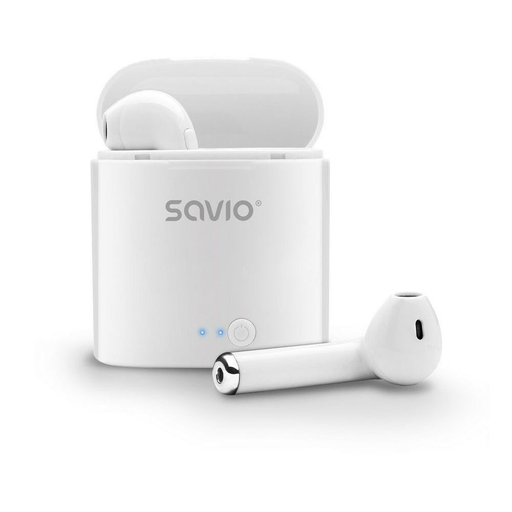 Ακουστικά in Ear Bluetooth Savio TWS-01 Λευκό