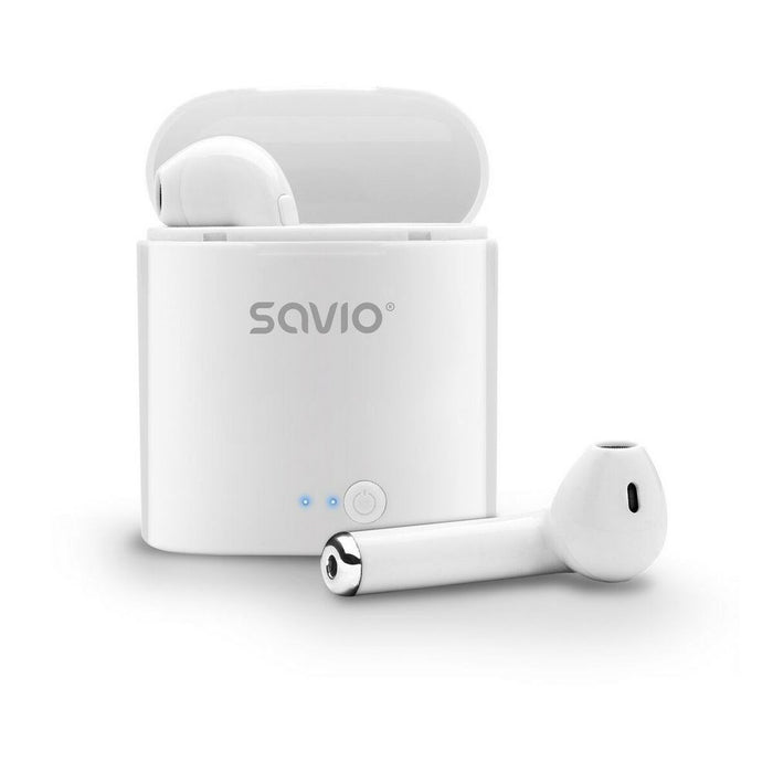 Ακουστικά in Ear Bluetooth Savio TWS-01 Λευκό