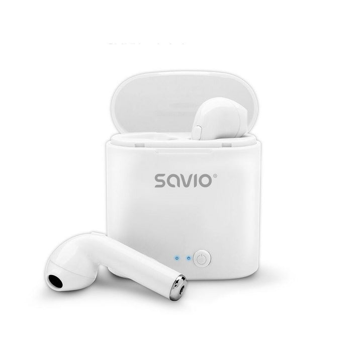 Ακουστικά in Ear Bluetooth Savio TWS-01 Λευκό