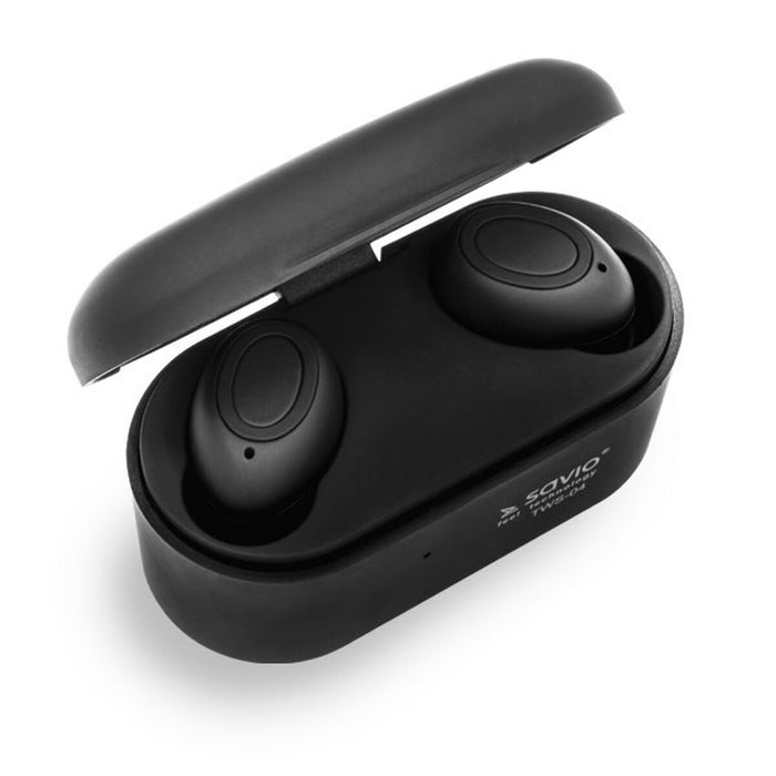 Ακουστικά in Ear Bluetooth Savio TWS-04 Μαύρο Γραφίτης