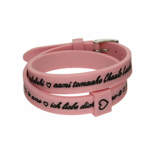 Γυναικεία Βραχιόλια il mezzometro I LOVE YOU SILVER - BRACCIALE IN SILICONE/SILICONE BRACELET