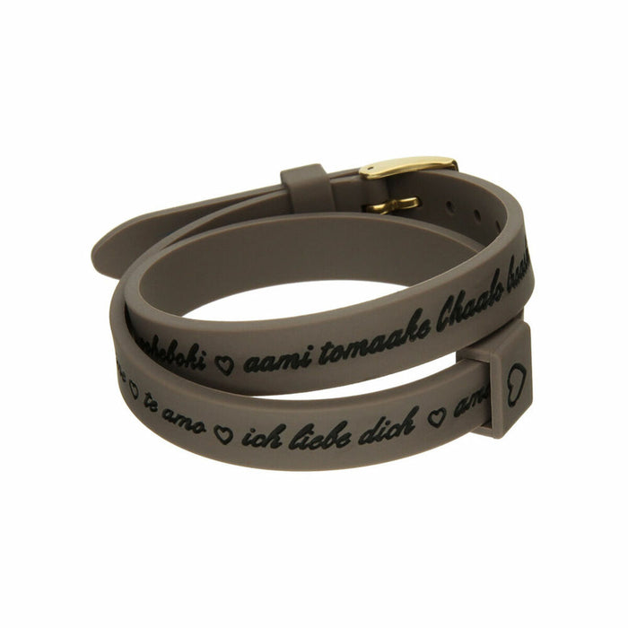 Γυναικεία Βραχιόλια il mezzometro I LOVE YOU GOLD - BRACCIALE IN SILICONE/SILICONE BRACELET