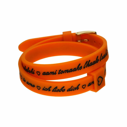 Γυναικεία Βραχιόλια il mezzometro I LOVE YOU GOLD - BRACCIALE IN SILICONE/SILICONE BRACELET