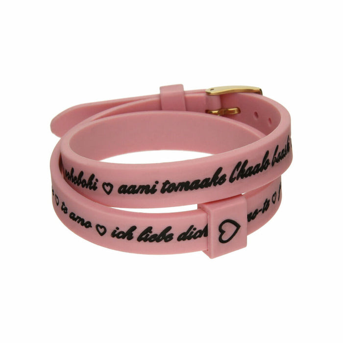 Γυναικεία Βραχιόλια il mezzometro I LOVE YOU GOLD - BRACCIALE IN SILICONE/SILICONE BRACELET