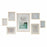 Κάδρα φωτογραφιών τοίχου DKD Home Decor 32,5 x 1,5 x 45 cm Κρυστάλλινο Φυσικό Πράσινο Ξύλο MDF Σκανδιναβικός