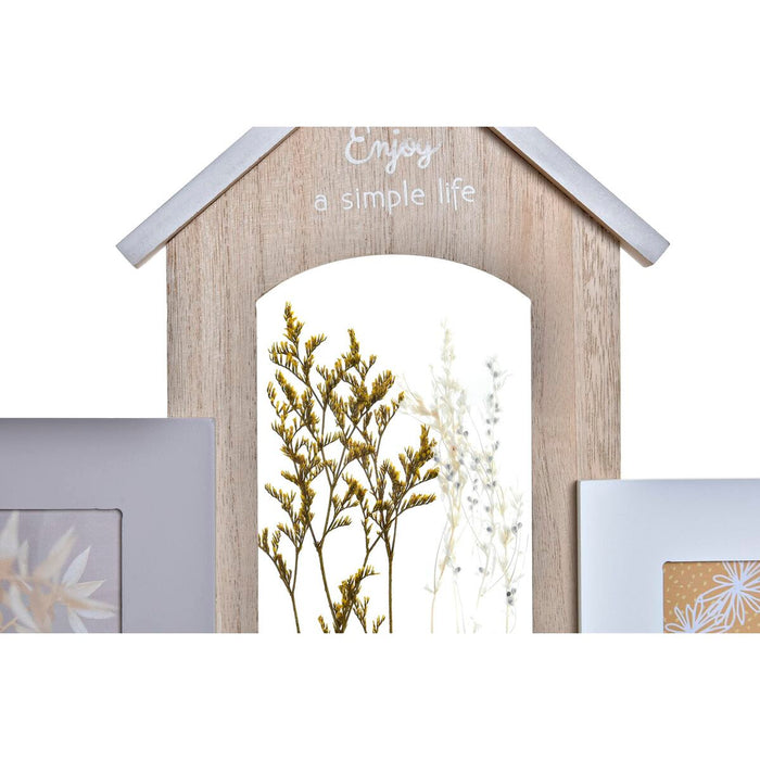 Κορνίζα DKD Home Decor Ξύλο 39 x 3 x 41 cm Φυσικό Εγκαταστήστε (x2)