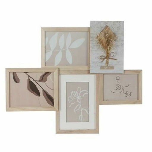 Κορνίζα DKD Home Decor 53 x 2,4 x 39,5 cm Κρυστάλλινο Φυσικό Shabby Chic