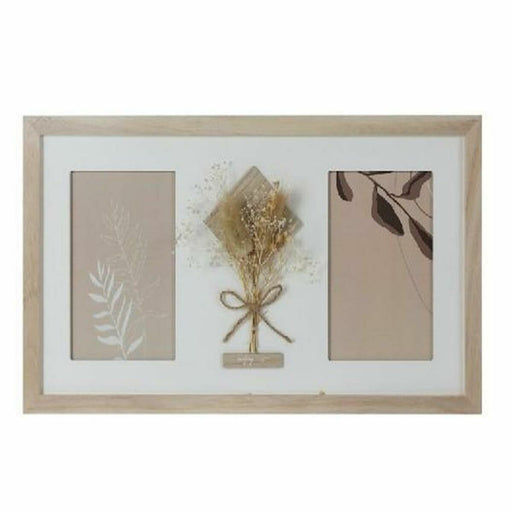 Κορνίζα DKD Home Decor 39 x 1,2 x 22 cm Κρυστάλλινο Φυσικό Λευκό Shabby Chic