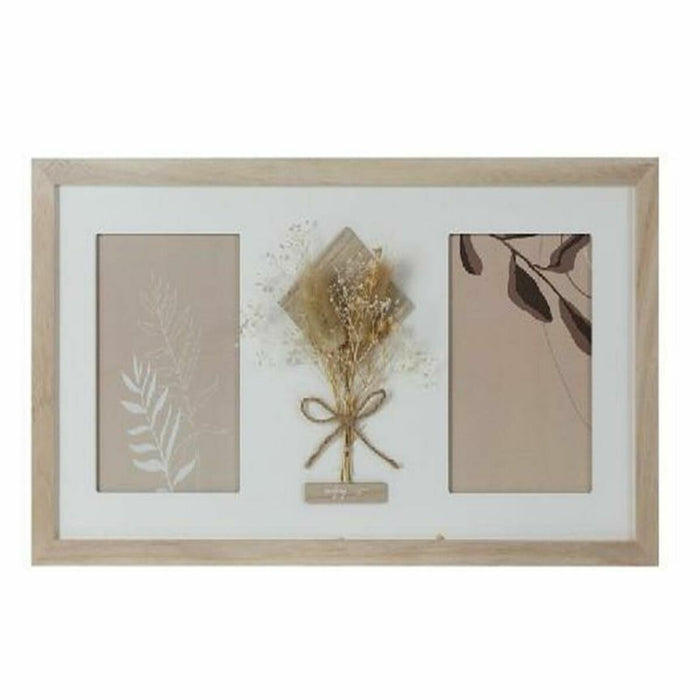 Κορνίζα DKD Home Decor 39 x 1,2 x 22 cm Κρυστάλλινο Φυσικό Λευκό Shabby Chic