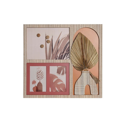 Κορνίζα DKD Home Decor 43 x 1,2 x 40 cm Φυσικό Πολύχρωμο Ξύλο MDF Boho