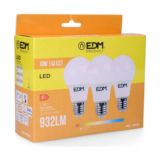 Λάμπα LED EDM E27 10 W F 810 Lm (3200 K)