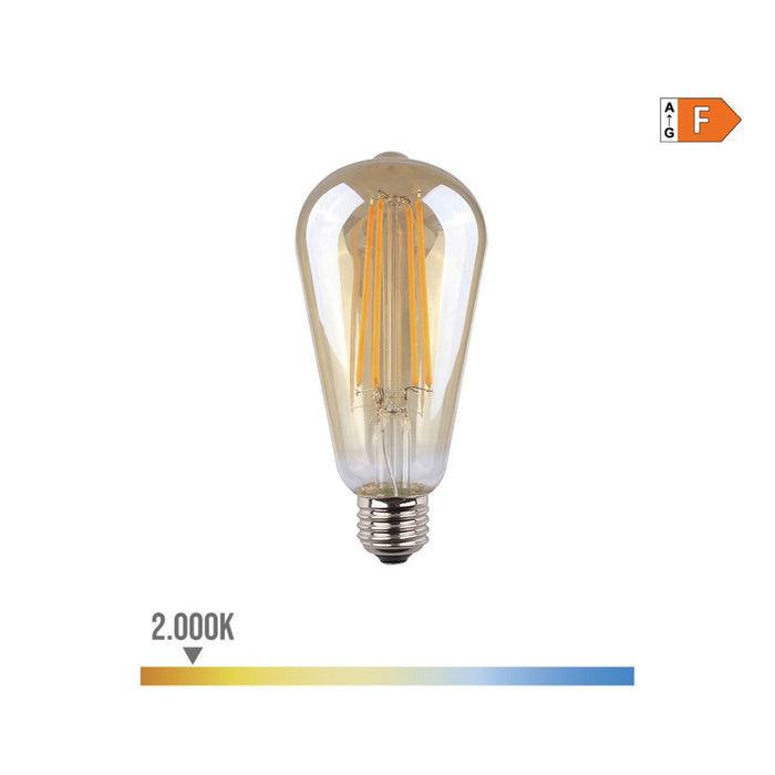 Λάμπα LED EDM F 6 W E27 500 lm 6,4 x 14,2 cm (2000 K)