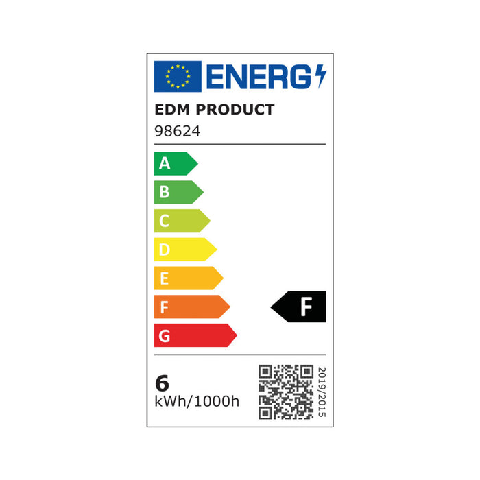 Λάμπα LED EDM F 6 W E27 500 lm 6,4 x 14,2 cm (2000 K)