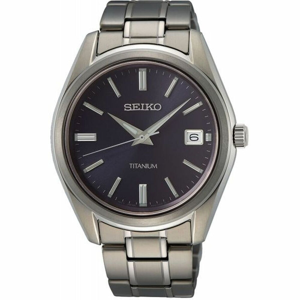 Ανδρικά Ρολόγια Seiko SUR373P1 Γκρι Ασημί (Ø 40 mm)