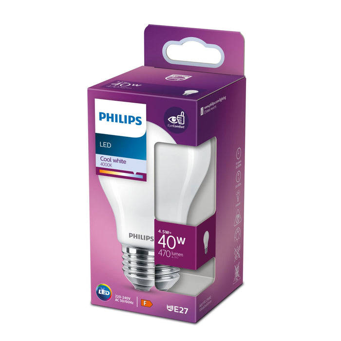 Λάμπα LED Philips Bombilla Λευκό F 40 W E27 (4000 K)