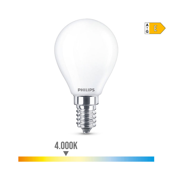 Λάμπα LED Philips E 6.5 W 6,5 W 60 W E14 806 lm Ø 4,5 x 8 cm (4000 K)