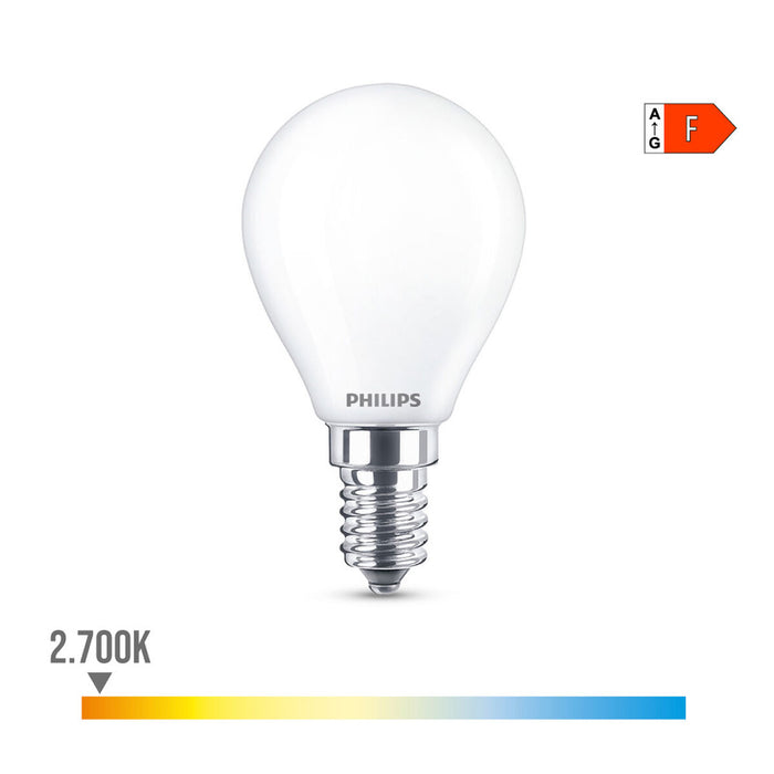 Λάμπα LED Philips F 40 W 4,3 W E14 470 lm 4,5 x 8,2 cm (2700 K)