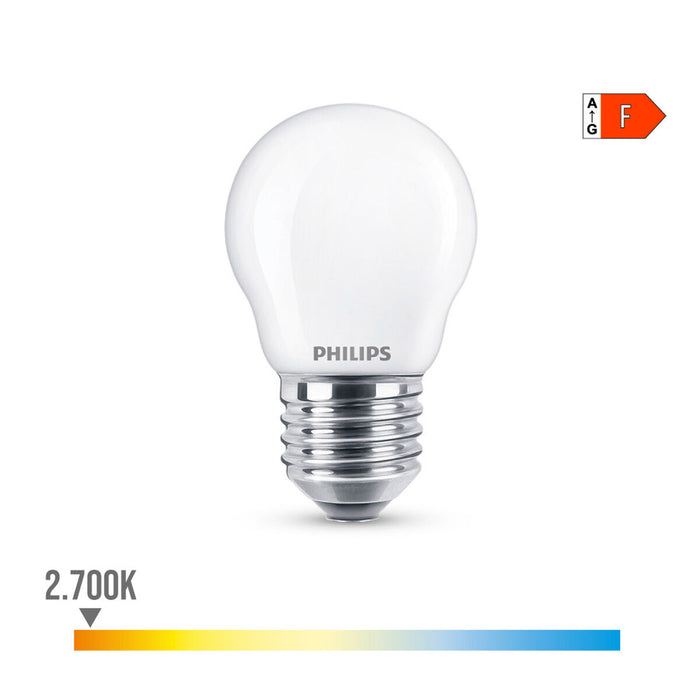 Λάμπα LED Philips F 40 W 4,3 W E27 470 lm 4,5 x 8,2 cm (2700 K)