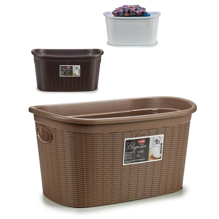 Καλάθι για τα Ρούχα Stefanplast Elegance Πλαστική ύλη 35 L 37 x 26 x 57,5 cm (15 Μονάδες)